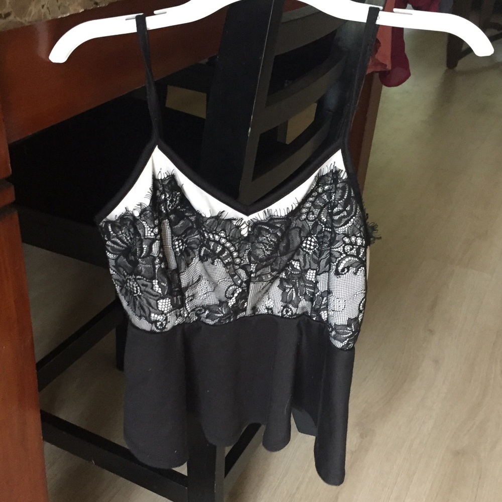 Cute lacy blouse.